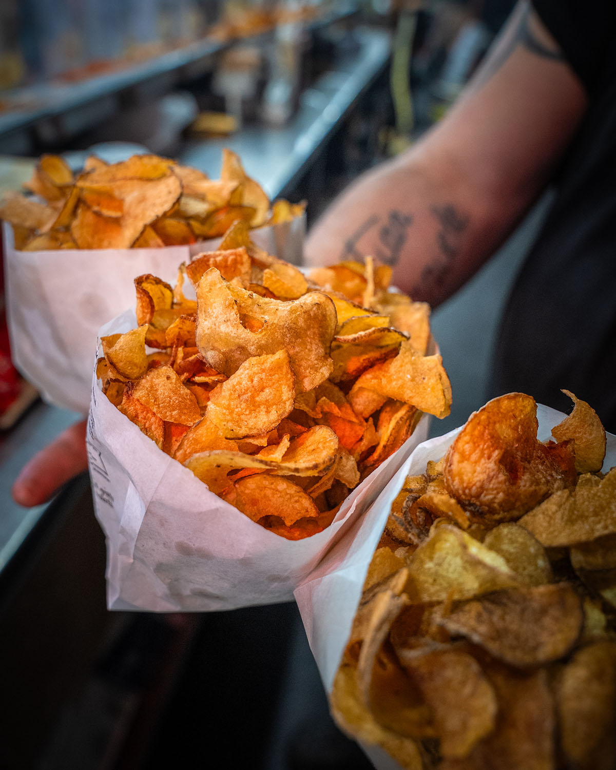 patatine fritte in sacchetto